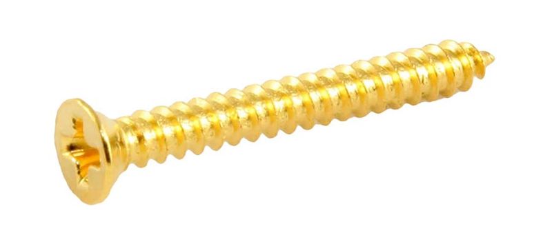 Allparts Humbucking Ring Screws Gold 8-p
