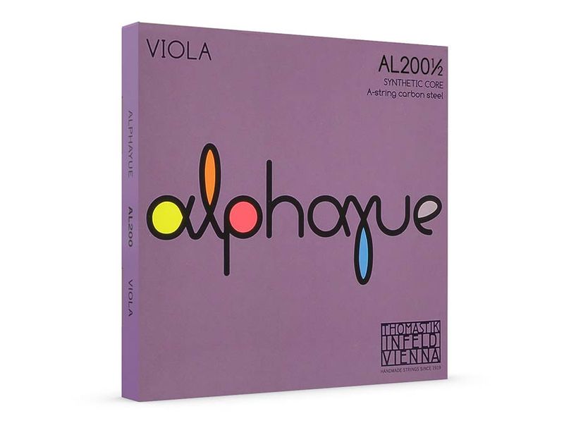 Thomastik THAL-200-12 Alphayue viola string set 1/2 medium, synthetic core