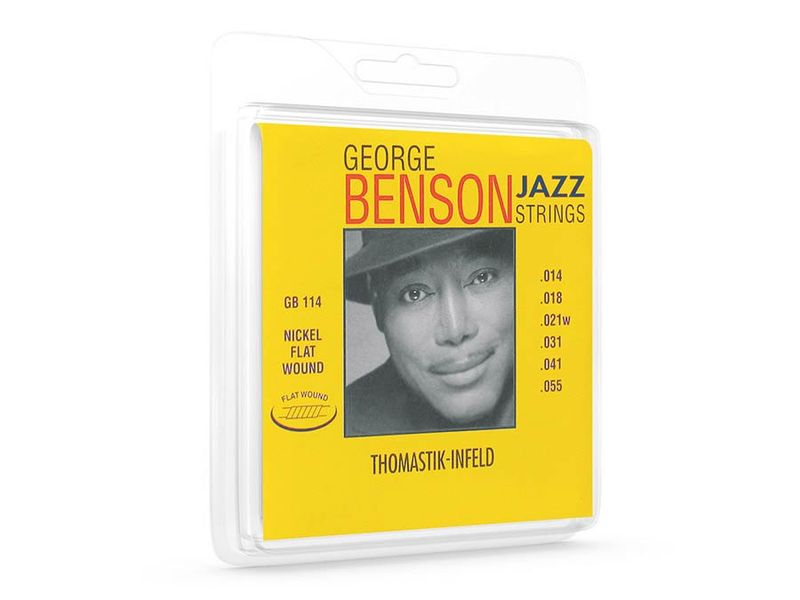 Thomastik THGB-114 George Benson Signature string set electric, nickel flatwound, 014-018-021-031-041-055