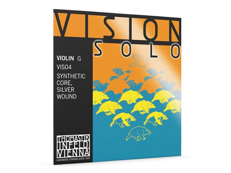 Thomastik VIS-04 Vision Solo violin string G-4 4/4, synthetic core, silver wound