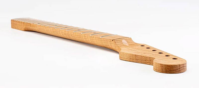 Allparts Select ltd VIN-MOD replacement neck for Stratocaster, AAA+ roasted flamed maple,  chunky C shape, unfinished