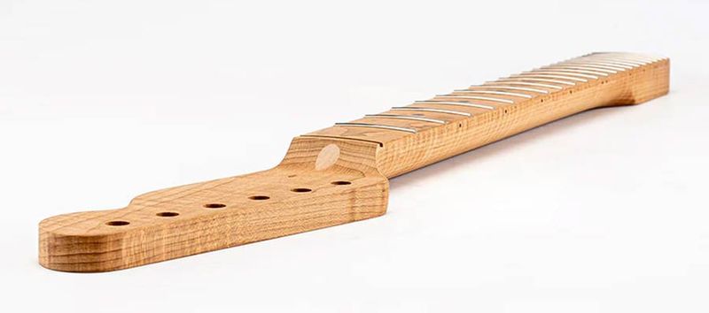 Allparts Select ltd VIN-MOD replacement neck for Telecaster, AAA+ roasted flamed maple, chunky C shape, unfinished