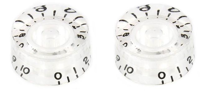 Hovedbilde Allparts Speed Knobs clear 2-p