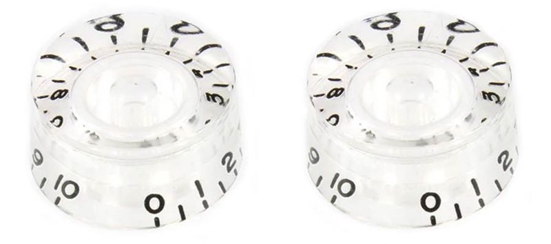 Allparts Speed Knobs clear 2-p