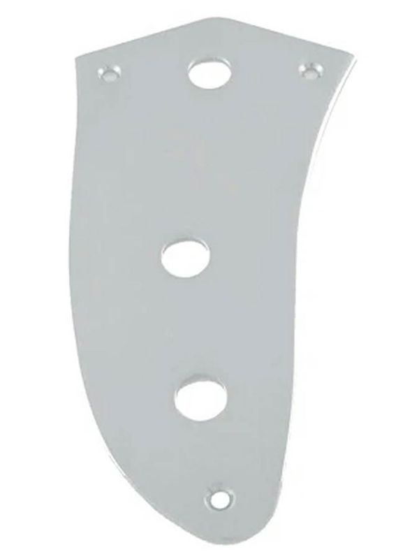 Allparts Control Plate for Jaguar® Chrome