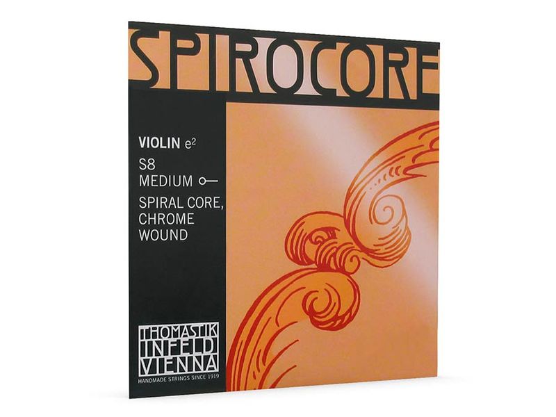 Thomastik TH-S-8 Spirocore violin string E-1 4/4 medium, spiral core, chrome wound