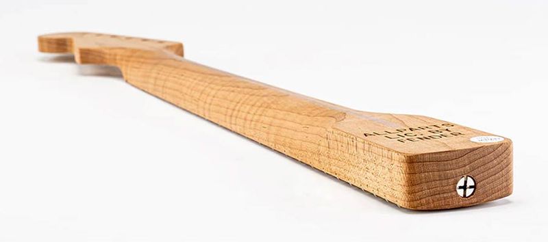 Allparts Select ltd VIN-MOD replacement neck for Stratocaster, AAA+ roasted flamed maple,  chunky C shape, unfinished