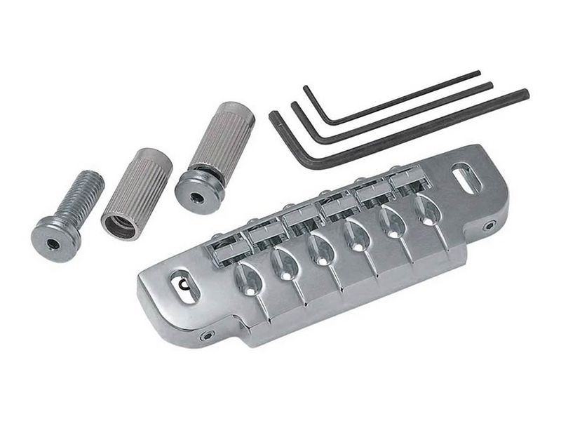 Allparts Gotoh 510UB wraparound Tailpiece Chrome