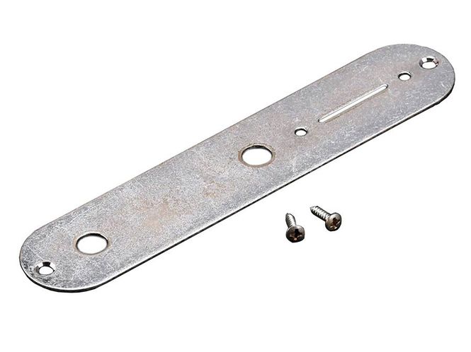 Hovedbilde Allparts Control Plate Aged Chrome