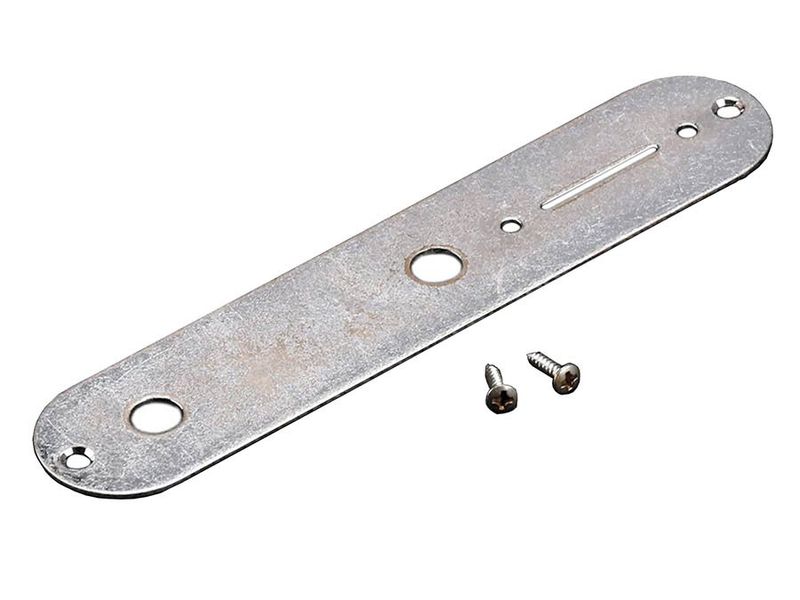Allparts Control Plate Aged Chrome