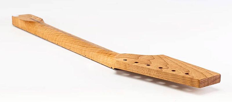 Allparts Select ltd VIN-MOD neck, AAA+ roasted flamed maple, half paddle headstock, unfinished