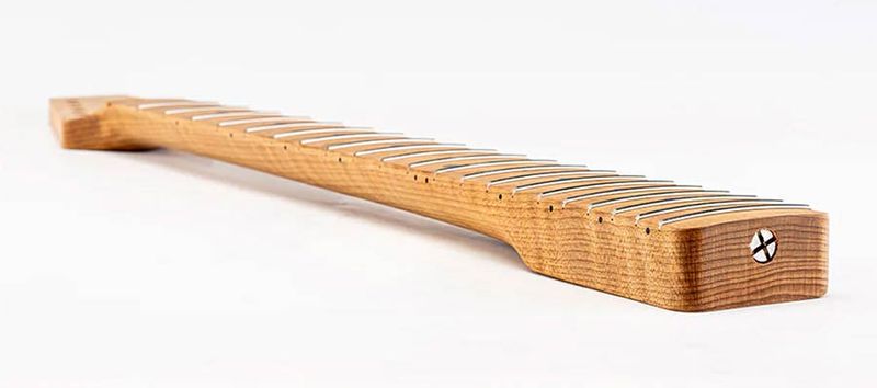 Allparts Select ltd VIN-MOD neck, AAA+ roasted flamed maple, half paddle headstock, unfinished