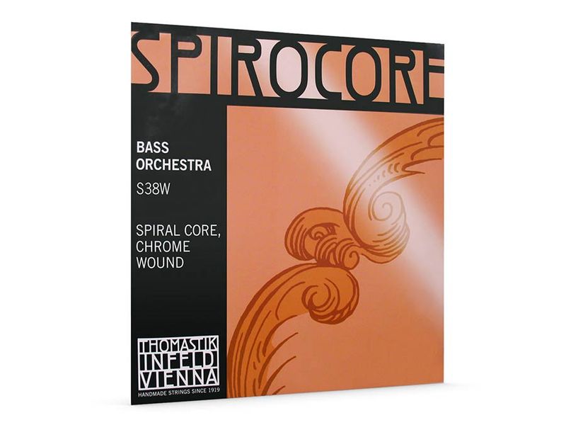 Thomastik THS-38W Spirocore double bass string A-3 4/4 (string length 110cm) light, spiral core, chrome