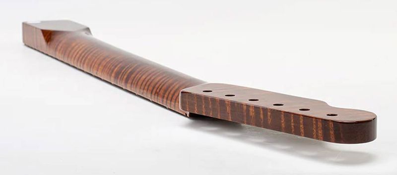 Allparts Select ltd VIN-MOD replacement neck for Telecaster, AAA+ roasted flamed maple, nitro finish