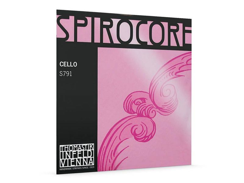 Thomastik TH-S-791 Spirocore cello string D-2 3/4, spiral core, chrome