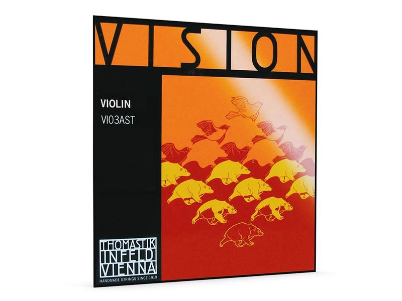 Thomastik VI-03A-ST Vision violin string D-3 4/4 heavy, synthetic core, silver wound