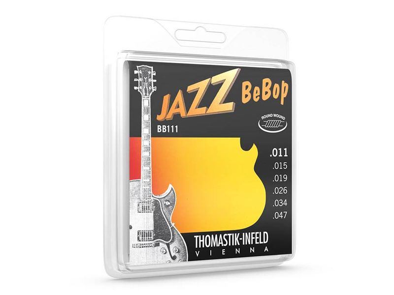 Thomastik THBB-111 Jazz Bebop string set electric, nickel roundwound, 011-015-019-026-034-047