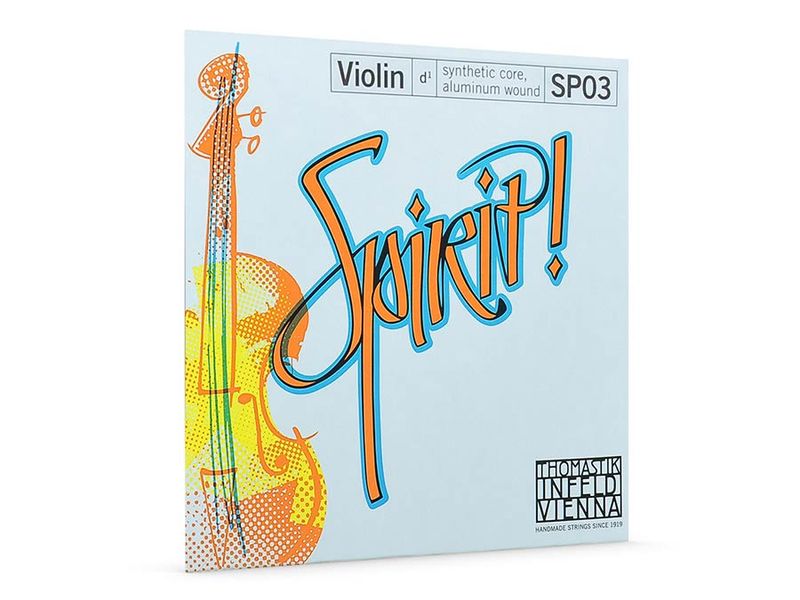 Thomastik THSP-03 Spirit! violin string D-3 4/4 medium, synthetic core, aluminum wound
