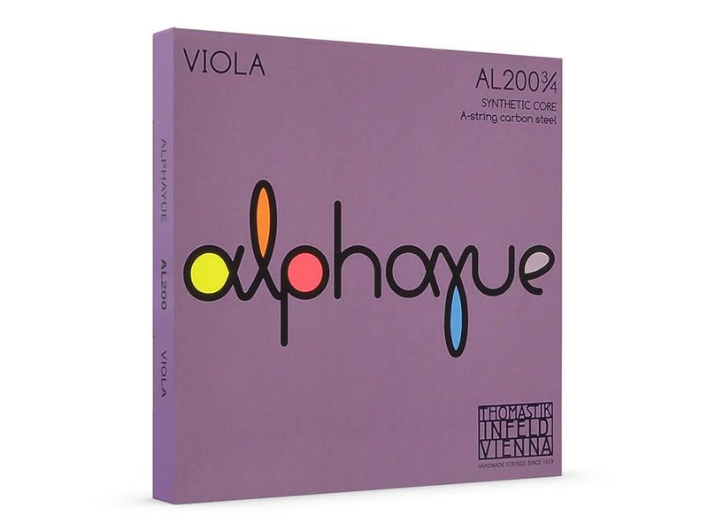 Thomastik THAL-200-34 Alphayue viola string set 3/4 medium, synthetic core