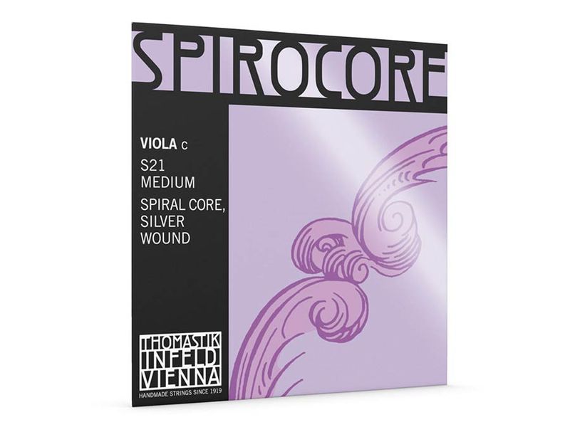 Thomastik TH-S-21 Spirocore viola string C-4 (string length 37cm) medium, spiral core, silver wound