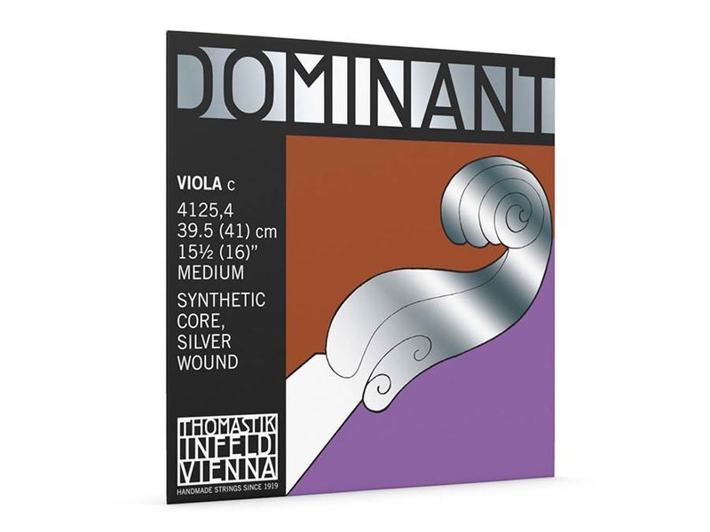 Thomastik TH-4125-4 Dominant viola string C-4 (string length 39,5-41cm), synthetic core, silver wound