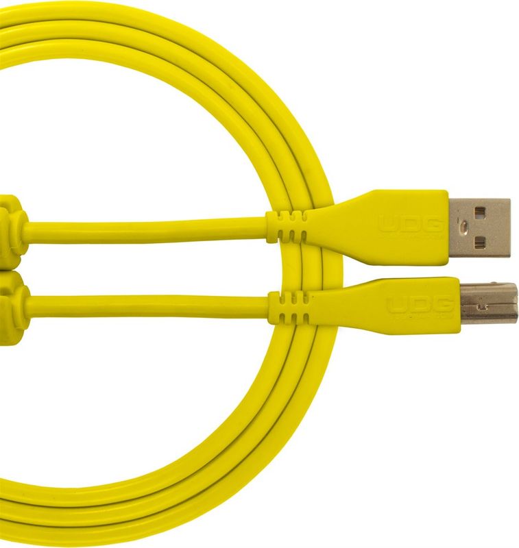 UDG Gear Ultimate Audio Cable USB 2.0 A-B Gul rak 2m