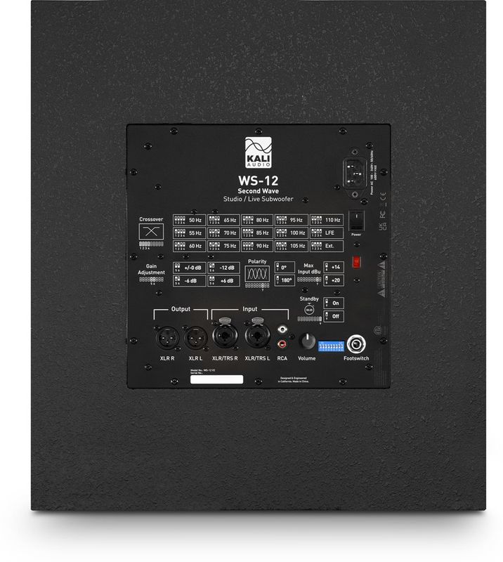 Kali Audio WS-12 V2 - 12’’ subwoofer, 1000 Watt, DSP. För live- eller studiobruk.