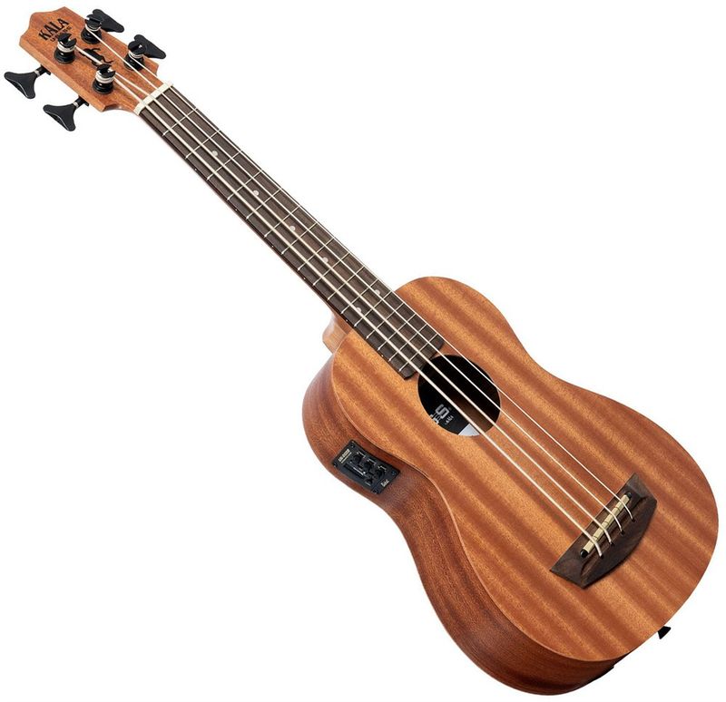 Kala UBASS-WNDR-FS. Mahogany Wanderer U-Bass, Fretted w/Bag