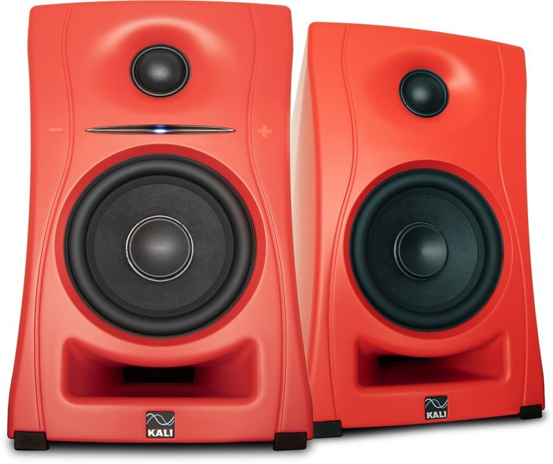 Kali Audio 4 Inch 2-Way Ultra Nearfield powered loudspeaker system w/Bluetooth - Red