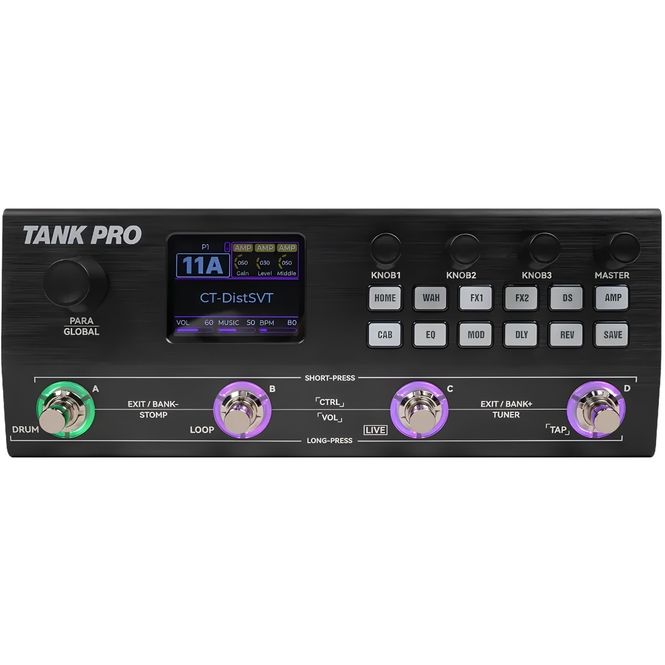 Hovedbilde M-vave Tank Pro gitar-multieffekt