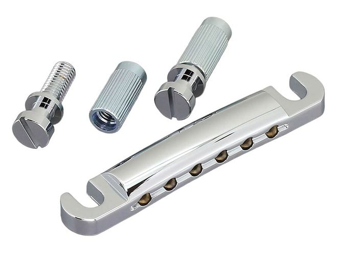 Hovedbilde Gotoh GE101Z zinc guitar tailpiece with metric ...