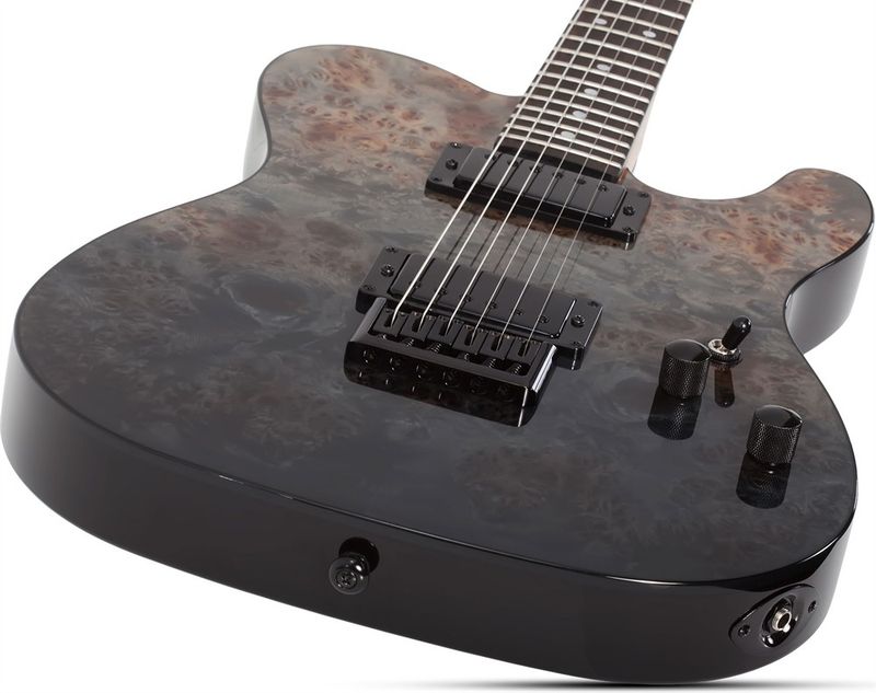 Schecter PT STANDARD BLACK FADE BURST BURL BFBB