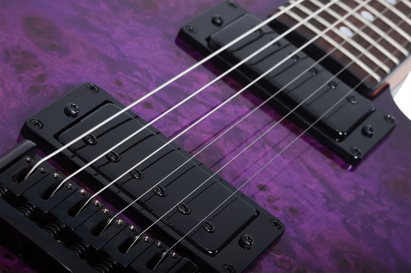 Schecter PT STANDARD PURPLE BURST BURL PBB