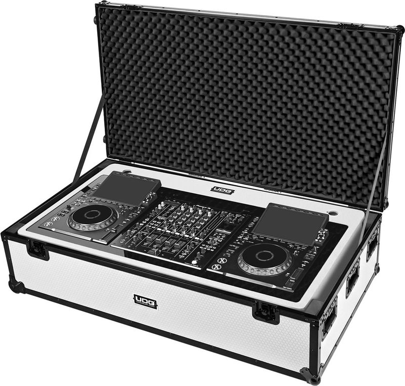 UDG Gear Ultimate DJ Podium Workstation Flightcase White