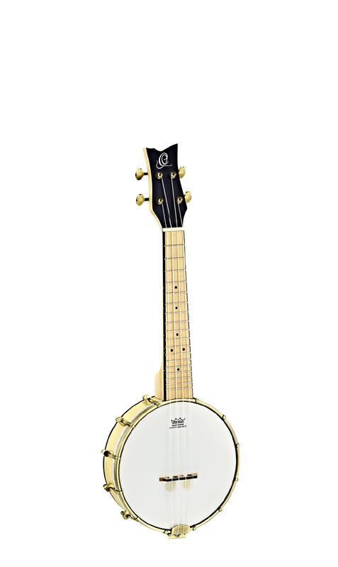 Ortega OUBJE90-MA 4-strengs Ukulele-Banjo med mik&bag