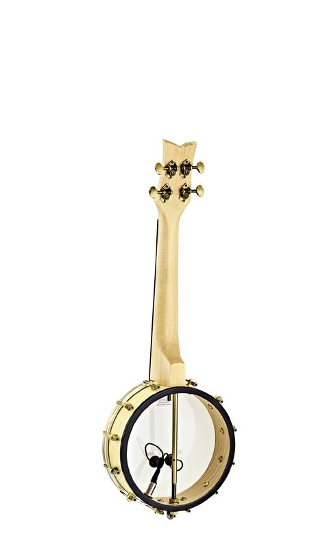 Ortega OUBJE90-MA 4-strengs Ukulele-Banjo med mik&bag