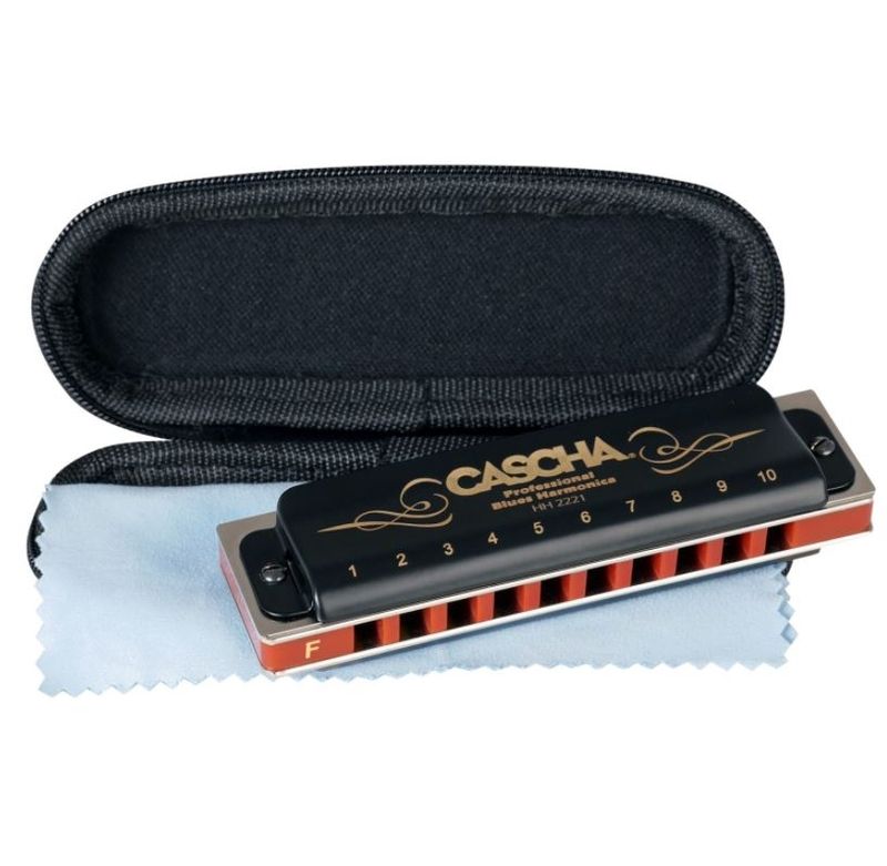 Cascha Professional Blues Series Harmonica - HH 2221 F-dur.