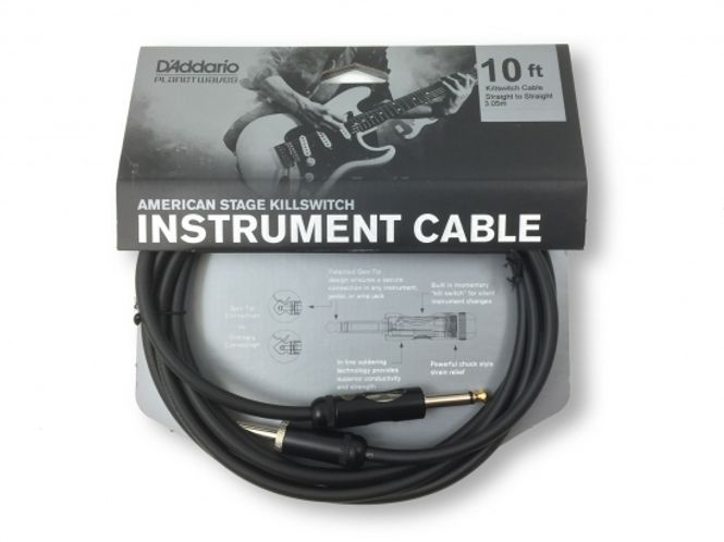 Hovedbilde Daddario PW-AMSK-10, Inst.kabel 3 m. Kill switch