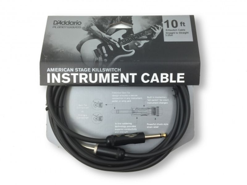 Daddario PW-AMSK-10, Inst.kabel 3 m. Kill switch