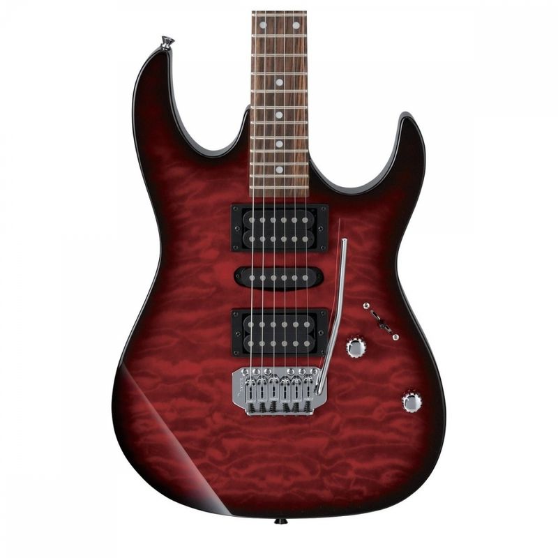Ibanez GRX70QA-TRB Transparent Red Burst