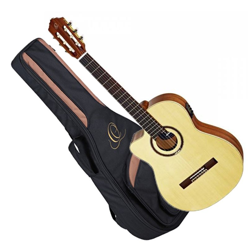 Ortega RCE138SN-L Left-Handed Natural m/bag