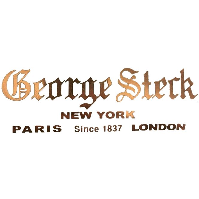 Hovedbilde George Steck Logo Navnetrekk i Gull