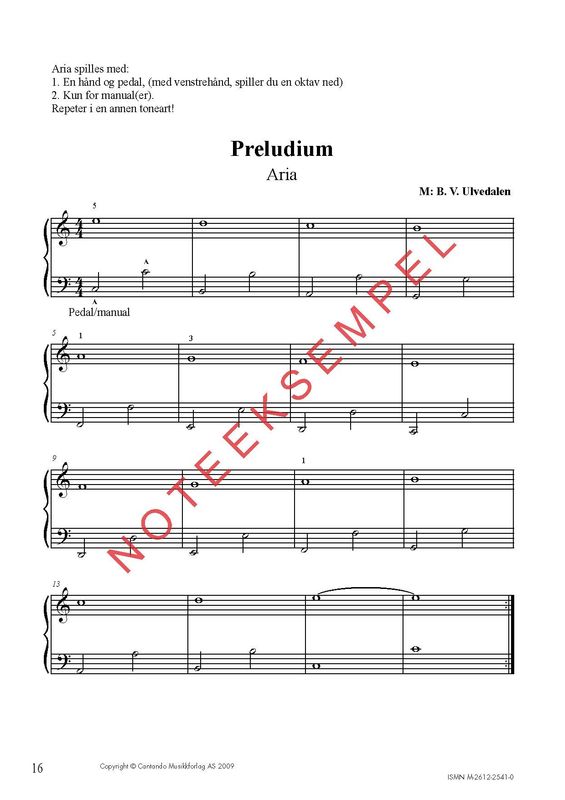 Preludium 3 - Norsk Orgelskole