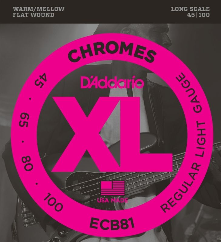 Daddario Chromes Flat Wound ECB81