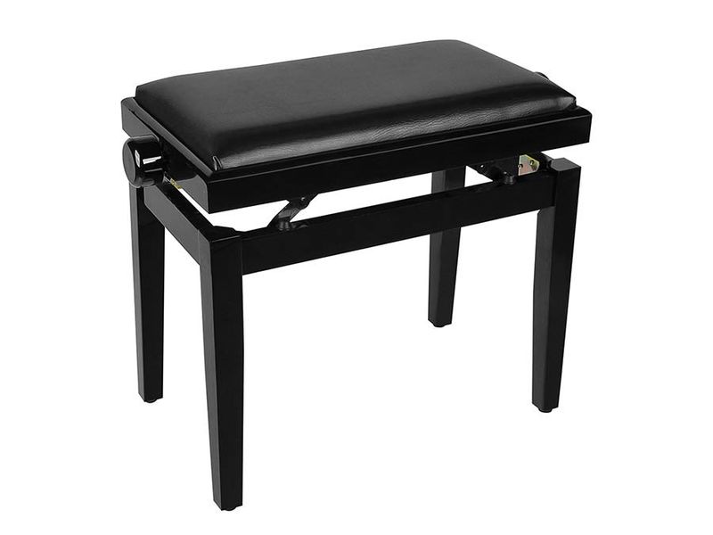 Boston PB1-1025 Regulerbar Pianokrakk Svart Blank
