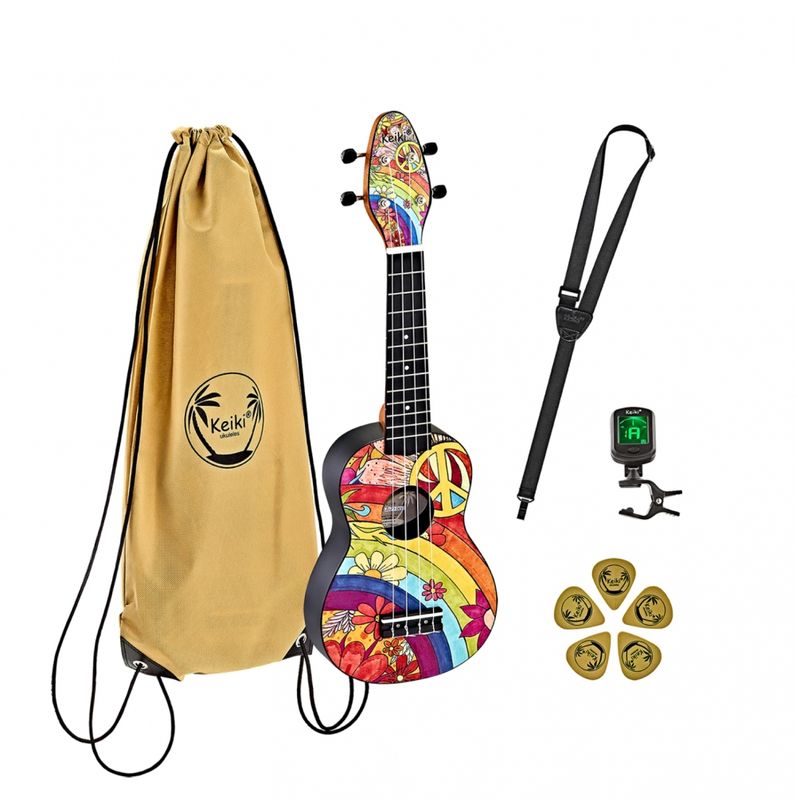Ortega K2-68 Keiki Sopran Pakke - Peace 68