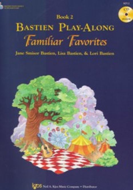 Hovedbilde Bastien piano play-along Familiar Favorites 2 + ...