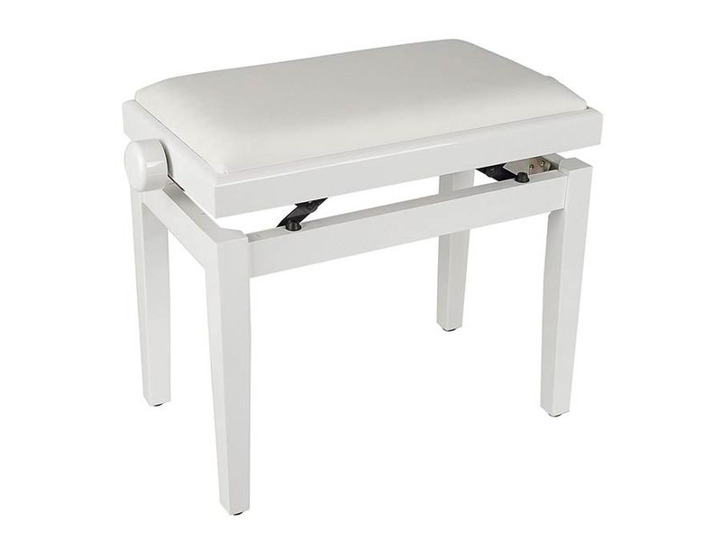 Boston PB1-3040 Regulerbar Pianokrakk Hvit Blank