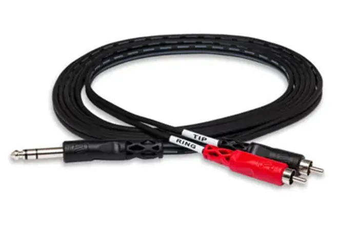 Hovedbilde Hosa TRS203 bal. han-Jack/2x han-RCA 3m sort