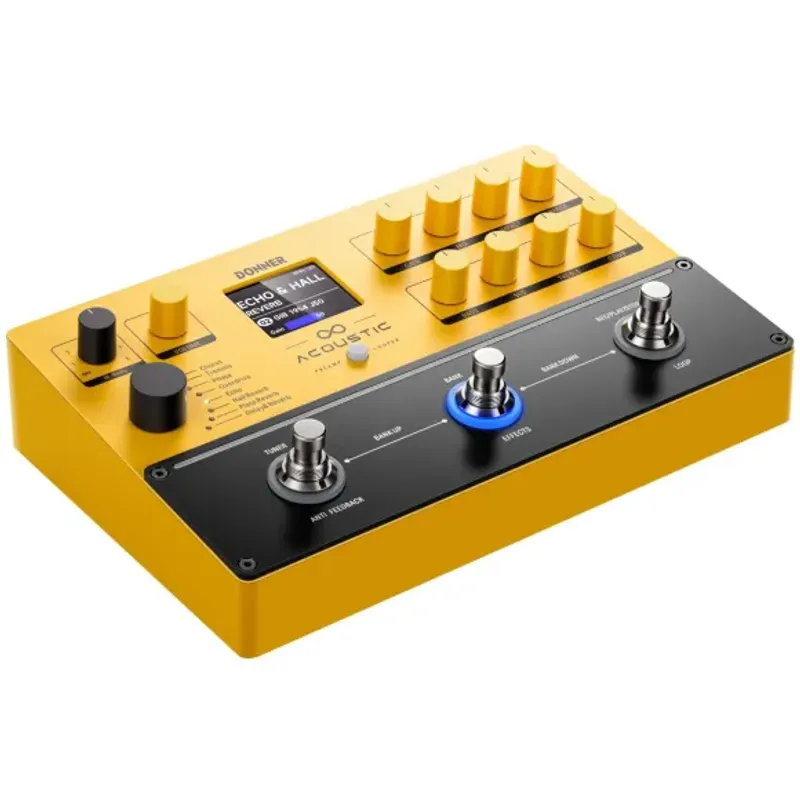 Donner APL akustisk gitar-multieffekt-pedalboard